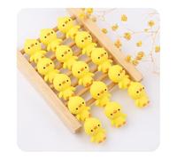 Decoendiy 15Pcs Silicone Focal Beads,Cartoon 3D Duck Beads,Cute Animal Shaped Beads,Loose Silicone Spacer Beads,for Adults Jewelry Making DIY Bracelets Crafts Supplies