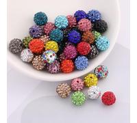 Decoendiy 80pcs Focal Beads, Polymer Clay Crystal Chunky Bubblegum Spacer Hole Beads for Beaded Pen,Beadable Keychains DIY Craft Jewelry Making Supplies