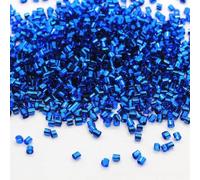 Decoendiy 90g 2x3mm Mini Bingsu Tube Beads, Clear Plastic Glitter Straw & Bugle Spacer Beads for DIY Jewellery Making Slime Crafts Bracelet Necklace Embroidery (#15)