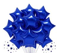 DecoGlee 30Pcs 18 Inch Large Navy Blue Star Shape Foil Balloons Big Navy Blue Stars Helium Mylar Ballons for Birthday Wedding Baby Shower Anniversary Engagement Party Decorations Supplies
