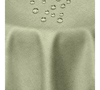 DecoHomeTextil Linen Look Oval Tablecloth, 135 x 180 cm, Light Green/Green, Polyester, Water-Repellent, Easy Care, Stain Protection, Hemmed Edge, Classic Style, Ideal for Every Occasion