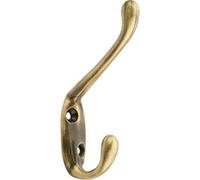 Decohooks 469498 Hat, Coat & Robe Hook in Antique Brass Finish Door & Wall Mountable Single Pack