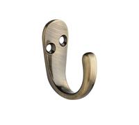 Decohooks 469517 Single Robe Coat Hook in Antique Brass Finish Door & Wall Mountable Single Pack