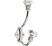 Decohooks 469542 Acrylic Tipped Hat & Coat Hook in Polished Chrome Finish Door & Wall Mountable Single Pack with Fixings