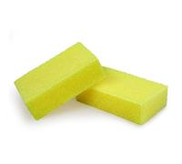 DECOHS 2 Pcs Bug Scrubber Sponge- Reusable Car Bug & Tar Remover Sponge- Car Wash Cleaning Scrub Sponges for Car Detailing (Yellow)