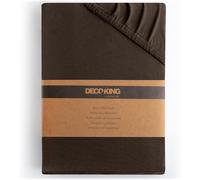 DecoKing Fitted Sheet Super Emperor 100% Combed Cotton Soft Jersey Bed Sheet 20