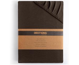 DecoKing Fitted Sheet Super Emperor 100% Combed Cotton Soft Jersey Bed Sheet 20