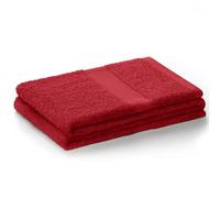 DecoKing Hand Towel 50 x 100 cm Bordeaux Cotton Bamboo Viscose Absorbent Antibacterial Bamboo Bamby Wine Red Dark Red Burgundy Wine Dark Red Burgundy