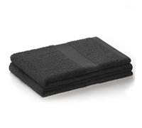 DecoKing Hand Towel 50 x 100 cm Graphite Cotton Bamboo Viscose Absorbent Antibacterial Bamboo Bamby Grey Anthracite Graphite Grey Dim Grey