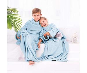 DecoKing Kiddo Children's Blanket with Sleeves Microfibre TV Blanket Cuddly Blanket Soft Fleece Blanket