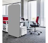 DECOLAB Standing Room Dividers, Portable Panel Wall 29x65 inch, Steel