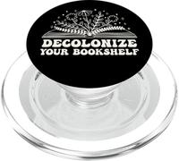 Decolonize Your Bookshelf Retro Floral Book Human Rights PopSockets PopGrip for MagSafe