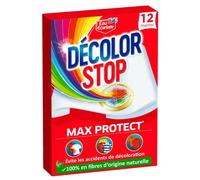 Décolor Stop Anti-Fade Wipes - Mix Colours x12 Pack - Unscented - Microplastics Free - Laundry Aid