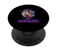 DeColores Cursillo Rainbow Rooster Catholic PopSockets Adhesive PopGrip