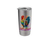 DeColores Cursillo Rainbow Rooster Catholic Stainless Steel Insulated Tumbler