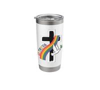 DeColores Cursillo Rainbow Rooster Catholic Stainless Steel Insulated Tumbler