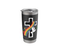 DeColores Cursillo Rainbow Rooster Catholic Stainless Steel Insulated Tumbler