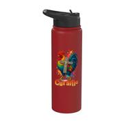 DeColores Cursillo Rainbow Rooster Catholic Stainless Steel Insulated Water Bottle