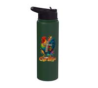 DeColores Cursillo Rainbow Rooster Catholic Stainless Steel Insulated Water Bottle