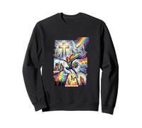 DeColores Cursillo Rainbow Rooster Catholic Sweatshirt