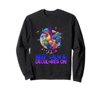 DeColores Cursillo Rainbow Rooster Catholic Sweatshirt