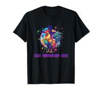 DeColores Cursillo Rainbow Rooster Catholic T-Shirt