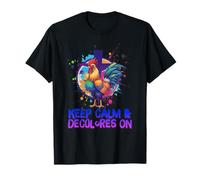 DeColores Cursillo Rainbow Rooster Catholic T-Shirt