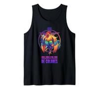 DeColores Cursillo Rainbow Rooster Catholic Tank Top