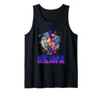 DeColores Cursillo Rainbow Rooster Catholic Tank Top
