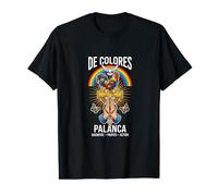 DeColores Cursillo Rainbow Rooster Catholic Value Graphic T-Shirt
