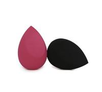 DECOMELODY 1 Box Heart Shape Makeup Sponge Dual-purpose Cosmetic Egg Sponges for Wet and Dry Use Soft Flocking Beauty Puff for Foundation Concealer Powder Application Reddish Black
