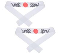 DECOMELODY 1 Pair Japanese Style Samurai Headband Wide Headband for Women Traditional Karate Training Cosplay Accessory Breathable Sweat Absorbing Comfortable Fit for Events
