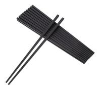 DECOMELODY 10 Pairs Japanese Fiberglass Chopsticks with Pointed Tips for Easy Food Picking Minimalist Black Sakura Design and Clean Dining Accessories for Kitchen Hotel and Home