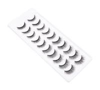 DECOMELODY 10 Pairs Natural False Eyelashes Lightweight Wispy Eye Lashes for Party Cosplay Daily Wear Gift for Women