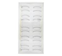 DECOMELODY 10 Pairs Practice False Lashes for Eyelash Extensions Synthetic Black Long Natural Training Eyelashes for Mannequin Head and Improving Operation Skills