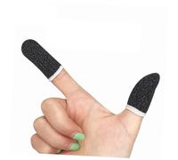 DECOMELODY 10 Pcs Anti-sweat Finger Sleeves for Mobile Gaming Breathable Elastic Thumb and Finger Cots with Anti-slip Design Comfortable Conductive Fiber Covers for Phone Game Playing