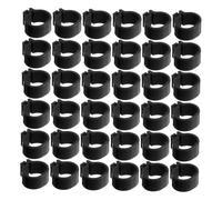 DECOMELODY 100 Pcs Pigeon Foot Rings Black Poultry Leg Bands Lightweight Identification Markers for Birds and Poultry