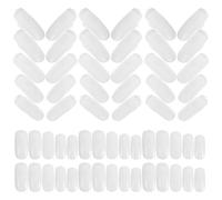DECOMELODY 100 Pcs Practice Nail Tips for Nail Art Display with Smooth Surface Abs Material White Mechanical Hand for Practicing and Display