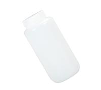 DECOMELODY 1000Ml Hdpe Plastic Refillable Lotion Bottle Wide Mouth Water Holder with Thickened Smooth Surface for Kitchen Cleaning (White)