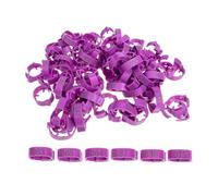 DECOMELODY 100Pcs Adjustable Numbered Chicken Leg Bands Poultry Identification Rings for Pigeons Chicks Hens Marking Accessories