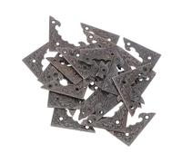 DECOMELODY 100pcs Antique Metal Corner Guards for Furniture and Wooden Boxes Iron Protective Edge Covers Vintage Decorative Corner Brackets for Desk Cabinet Jewelry Box
