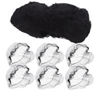 DECOMELODY 100pcs Black Nylon Hair Nets Reusable Elastic Invisible Mesh for Men Women Ballet Buns Wigs Sleeping Hairstyling Breathable Comfortable