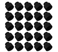 DECOMELODY 100PCS Black Plastic Pull Top Bottle Caps Replacement Spill Proof Push Pull Sealed Lids for Sports Water Bottles and Liquid Containers