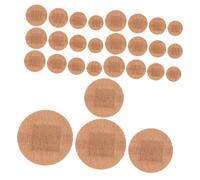 DECOMELODY 100pcs Breathable Adhesive Bandages Large Round Patch for Fingertips Joints Flexible Fabric Wound Care Plasters with Strong Hold Dirtproof Protection for Scrapes Blisters