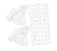 DECOMELODY 100pcs Disposable White Nonwoven Face Cradle Covers Elastic U-Shaped Pillow Covers for Massage Tables Beauty Salon Neck Pillow Protectors