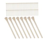 DECOMELODY 100PCS Disposable Wooden Wax Sticks Waxing Applicators for Sensitive Skin Eyebrow Lip Nose Hair Removal Spa Craft Tools for Home and Travel Use