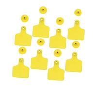 DECOMELODY 100pcs Durable Blank Cow Ear Tags for Livestock Identification Strong Plastic Cattle Management Tags for Sheep Goat Pig Lightweight and Practical Animal Ear Labels
