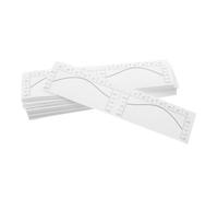 DECOMELODY 100pcs Eyebrow Tattoo Ruler Disposable Brow Stencil Kit Precise Measurements Eyebrow Template for Brow Mapping Stickers Shape Tool