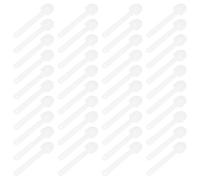 DECOMELODY 100pcs Hand Fan Circular Plastic Handle Sticks