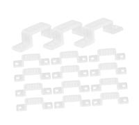 DECOMELODY 100Pcs LED Strip Light Mounting Clips Plastic Fixing Buckles for Indoor Outdoor Use Holder for Secure Lamp Strip Installation and Decoration